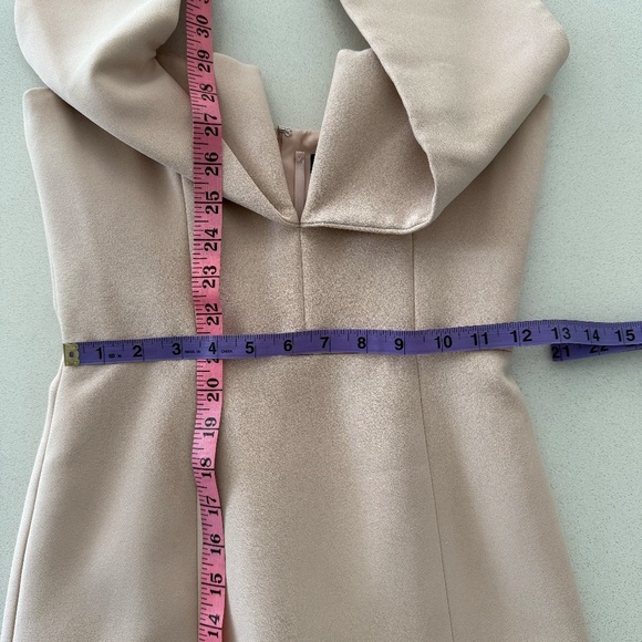 BCBGMaxAzria Marquise Bare Pink Split V-Neck Dress - Picture 12 of 14